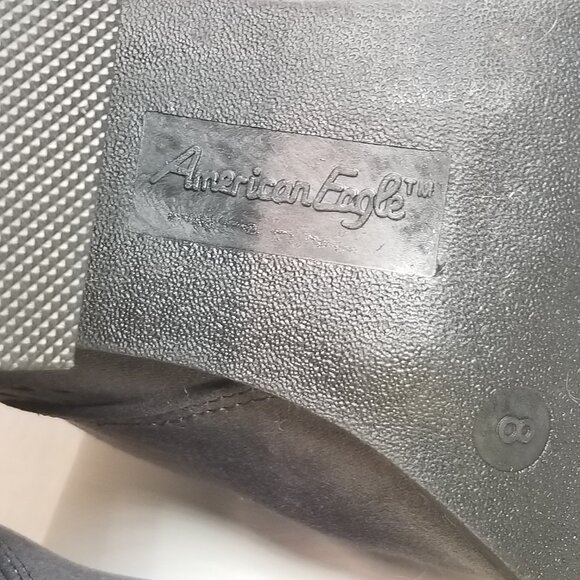 American Eagle Gray Womens 8 Block 3" Heel Ankle Boots - Picture 12 of 12
